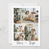 Rustieke Waterverf Greenery Meerdere foto Feestdagenkaart (Achterkant)