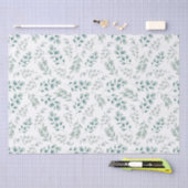 Rustieke Waterverf groen Eucalyptus Pattern Tissuepapier (Craft)