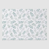 Rustieke Waterverf groen Eucalyptus Pattern Tissuepapier (Voorkant)