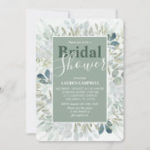 Rustieke Waterverf groen Kaart (Voorkant)