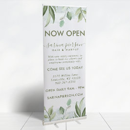 Rustieke Waterverf Groene Uitklapbare Banner Roll-up Banner