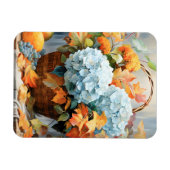 Rustieke Waterverf Herfst Bloemenmand Magneet (Horizontaal)