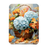Rustieke Waterverf Herfst Bloemenmand Magneet (Verticaal)
