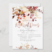 Rustieke Waterverf Herfst Eucalyptus Oefenavondmaa Kaart (Voorkant)