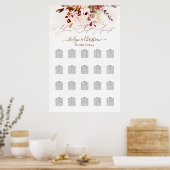 Rustieke Waterverf Herfst Eucalyptus Poster (Keuken)