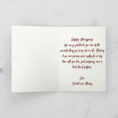 Rustieke Waterverf Herfst Krans Thanksgiving Kaart (Binnen)