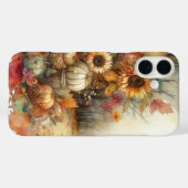 RUSTIEKE WATERVERF HERFST SCENE MET POMPOENEN Case-Mate iPhone CASE (Achterkant (horizontaal))