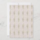 Rustieke Waterverf Herfst Turkije Thanksgiving Din Kaart (Achterkant)