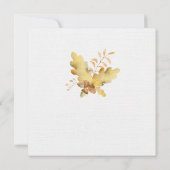 Rustieke Waterverf herfstbladeren plein 3 | Kaart (Achterkant)