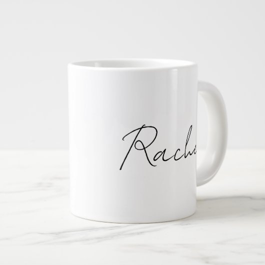 Rustieke Waterverf Herten en Botanicals Kerst Grote Koffiekop (Voorkant rechts)