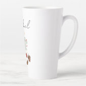 Rustieke Waterverf Herten en Botanicals Kerst Latte Mok (Rechts)