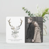 RUSTIEKE WATERVERF HERTEN | Save the date (Staand voorkant)