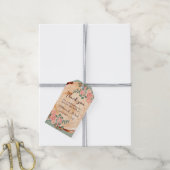 Rustieke Waterverf houten plak Cadeaulabel (Met Touw)