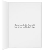 Rustieke Waterverf Hydrangea Moederdag Kaart (Binnen (Rechts))