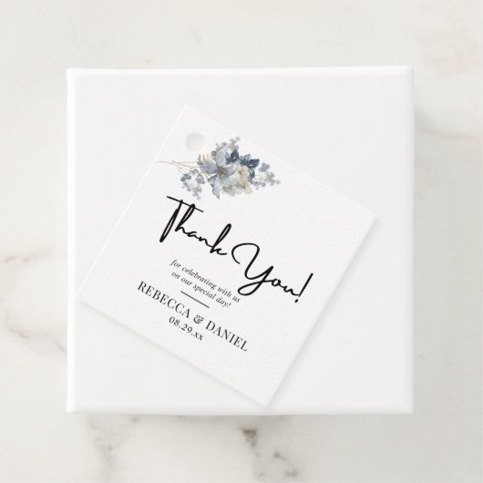 rustieke waterverf illustratie bloemstuk bedankjes labels (In situ)