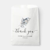 rustieke waterverf illustratie bloemstuk bedankzakje (Voorkant)