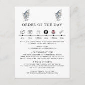 rustieke waterverf illustratie bloemstuk informatiekaartje (Voorkant)