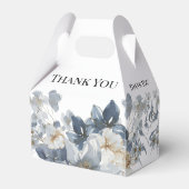 rustieke waterverf illustratie van een bloem bedankdoosjes (Achterkant)