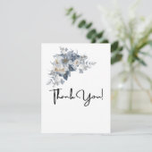 rustieke waterverf illustratie van een bloem bedankkaart (Staand voorkant)