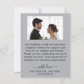 rustieke waterverf illustratie van een bloem bedankkaart (Achterkant)