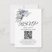 rustieke waterverf illustratie van een bloem RSVP kaartje (Voorkant)