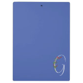 Rustieke waterverf initiaal G docent Klembord (Achterkant)