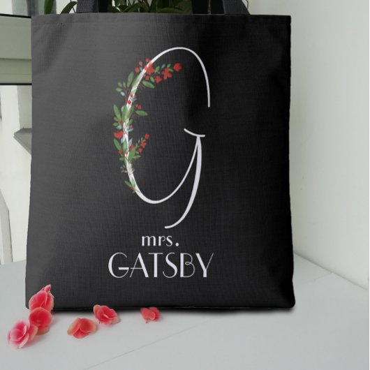 Rustieke waterverf initiaal G docent Tote Bag
