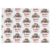 Rustieke Waterverf Kerstlantaarn Pijnboombessen Groot Cadeauzakje (Achterkant)