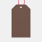 Rustieke Waterverf Kerstman Gebakje Kerst  Cadeaulabel (Achterkant)