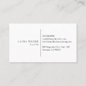 Rustieke Waterverf Keukengerei & Kruiden Chef Visitekaartje (Achterkant)