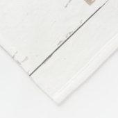 Rustieke Waterverf Laurel Krans Monogram Pas getro Fleece Deken (Hoek)