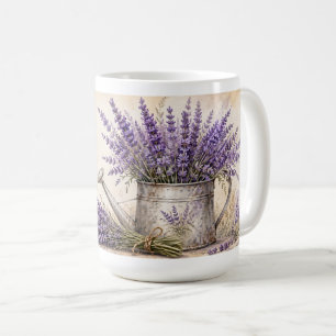 Rustieke waterverf lavendel vrede kalmte serenitei koffiemok
