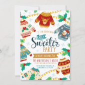 Rustieke Waterverf lelijke trui kerstfeest Kaart (Voorkant)