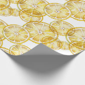 Rustieke Waterverf Lemon Slices Pattern Cadeaupapier (Hoek)
