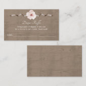 Rustieke Waterverf Luier Raffle Kaart – Woodland B (Voorkant / Achterkant)