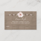 Rustieke Waterverf Luier Raffle Kaart – Woodland B (Voorkant)