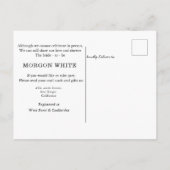Rustieke Waterverf Maroon Bloom Shower per post Uitnodiging Briefkaart (Achterkant)