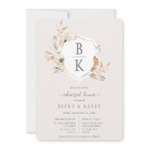 Rustieke Waterverf Monogram Crest repetitie diner