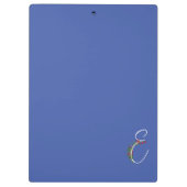 Rustieke waterverf monogram E docent Klembord (Achterkant)