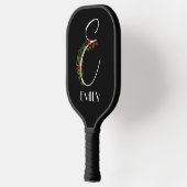 Rustieke waterverf monogram E moeder Pickleball Paddle (Links)