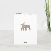 Rustieke Waterverf Moose boho Bedankt briefkaart (Achterkant)
