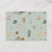 Rustieke Waterverf Mountain Boeken voor Baby Informatiekaartje (Achterkant)