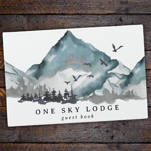 Rustieke Waterverf Mountain Forest vakantiewoning Gastenboek