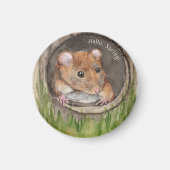 rustieke Waterverf muis Magneet (Voorkant)