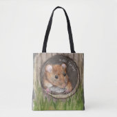 rustieke Waterverf muis Tote Bag (Voorkant)