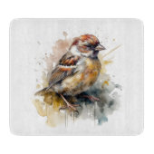 rustieke Waterverf mus Snijplank (Voorkant)