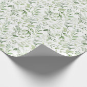 Rustieke Waterverf natuurlijke bosbladeren Patroon Cadeaupapier (Hoek)