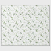 Rustieke Waterverf natuurlijke bosbladeren Patroon Cadeaupapier (Vlak)