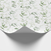 Rustieke Waterverf natuurlijke bosbladeren Patroon Cadeaupapier (Hoek)