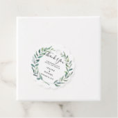 Rustieke Waterverf olijfbladeren Bruiloft Dank u Bedankjes Labels (In situ)